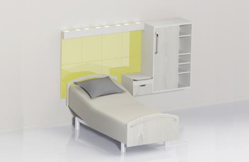 Modulys mobilier suspendu chambre EHPAD