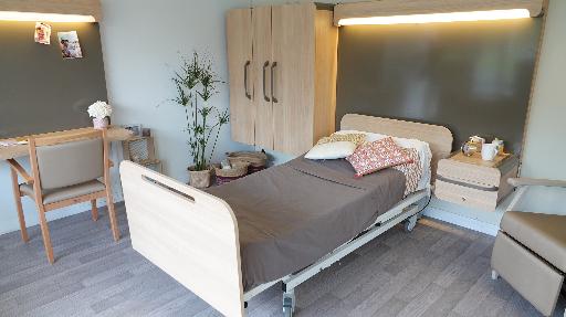 Chambre EHPAD aménagée avec Modulys