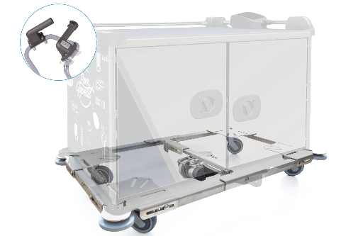 E-Groom embase motorisée pour chariots en EHPAD