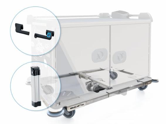 E-Groom embase motorisée pour chariot en EHPAD