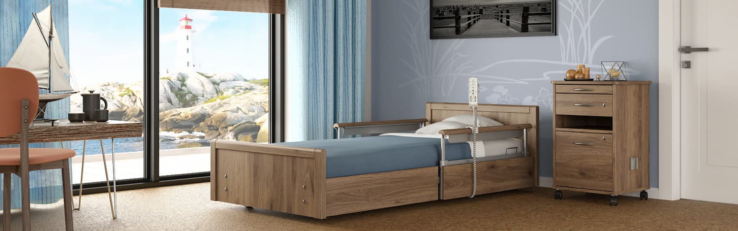 Lit de soins Sentida SC Homely de wissner-bosserhoff dans une chambre